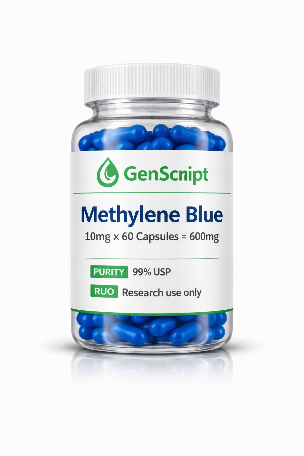 Methylene Blue (10mg x 60 Capsules = 600mg)